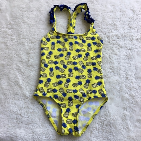 Pili Carrera Girls Pineapples Swimsuit Size 5 - Picture 1 of 7